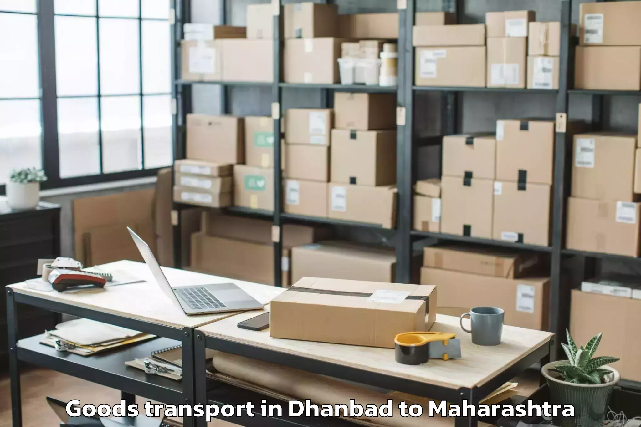 Top Dhanbad to Talegaon Dabhade Goods Transport Available